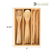 12-Pc. Reusable Bamboo Flatware Set with Storage Case - touchGOODS