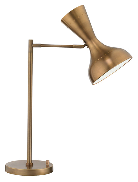Pisa Mid-Century Swing Arm Table Lamp in Brass | touchGOODS