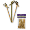 4" Bamboo Appetizer Picks with Looped Knot, 50 Pack - touchGOODS