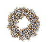 GOLD AND SILVER BERRY BEADED  WREATH-CANDLE RING - touchGOODS