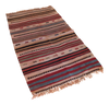 Vintage Turkish Striped Kilim Runner 2′2″ × 4′3″ | touchGOODS