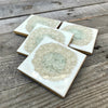 Ceramic Coasters with Crackled Glass - touchGOODS