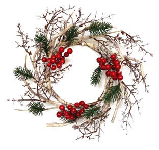 Birch Branch & Berry Candle Ring - touchGOODS