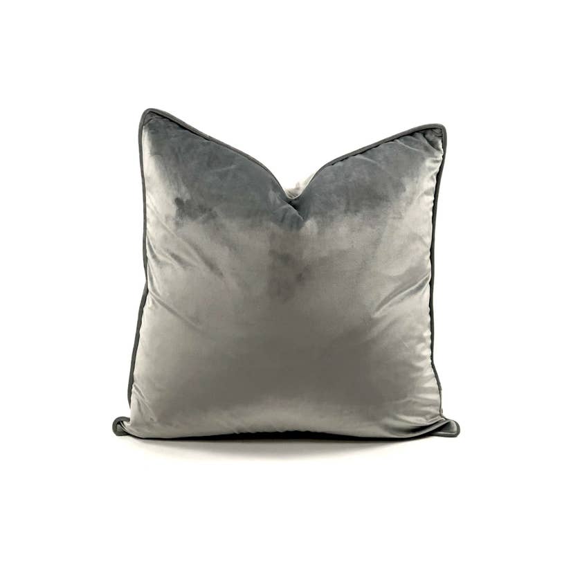 Slate Velvet Pillow