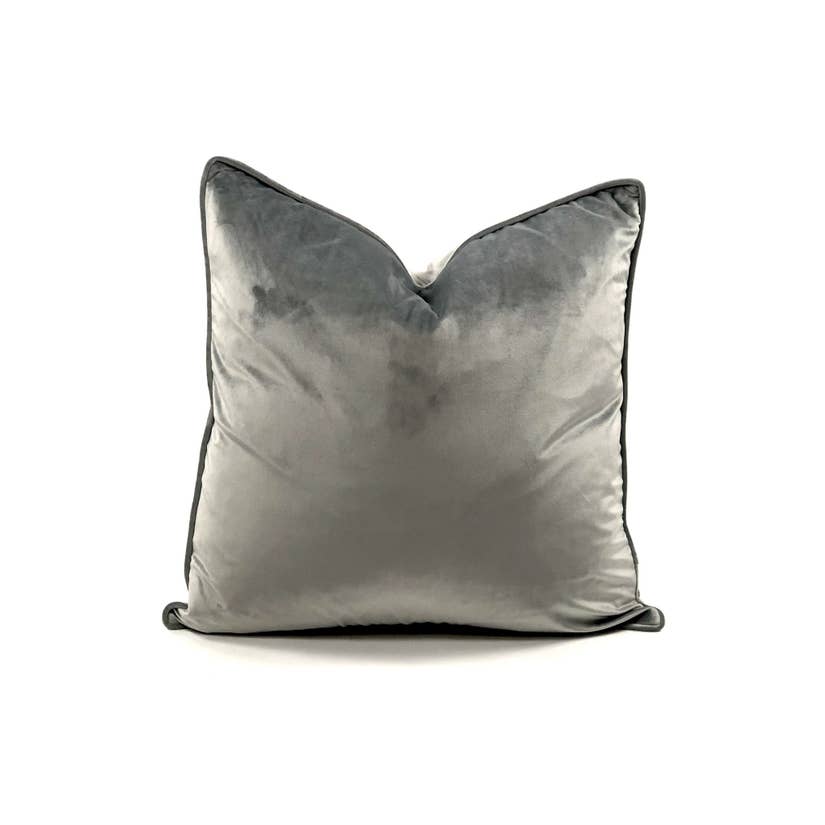 Slate Velvet Pillow - touchGOODS