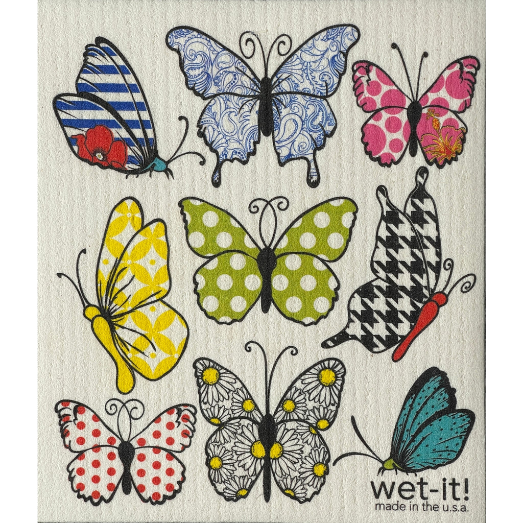 Lively Butterflies Swedish Cloth - touchGOODS