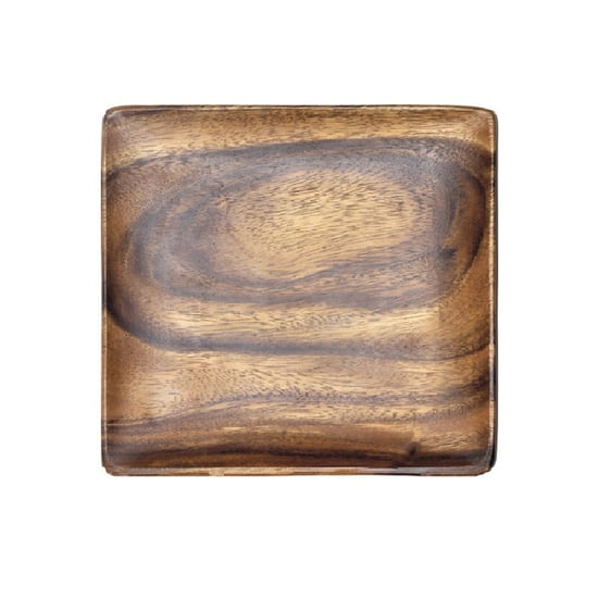 Acacia Wood Charcuterie Square Plate/Tray/Charger, 10" x 10" x 1" - touchGOODS