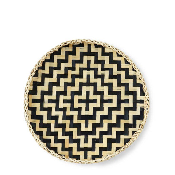 Decorative Woven Bamboo Tray - touchGOODS