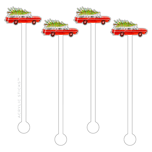 Holiday Wagon Acrylic Stir Sticks - touchGOODS