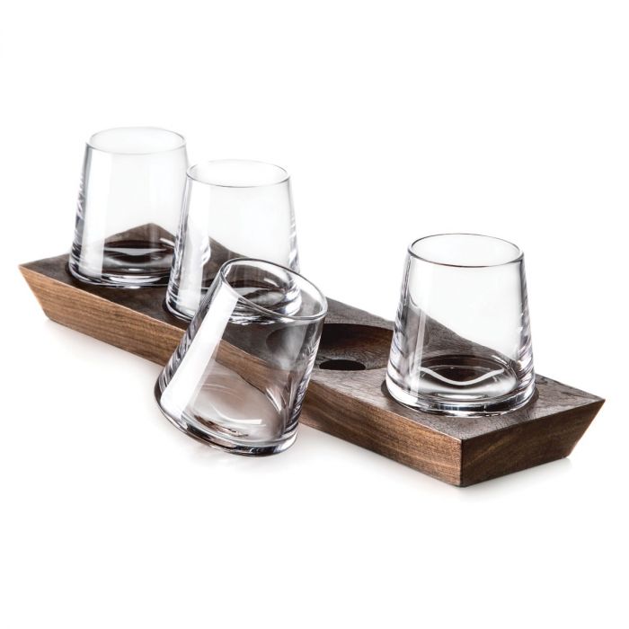 Ludlow Whiskey Set with Wood Base - touchGOODS