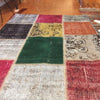 Vintage Turkish Over-Dyed Patchwork Area Rug 71ʺ × 48ʺ | touchGOODS