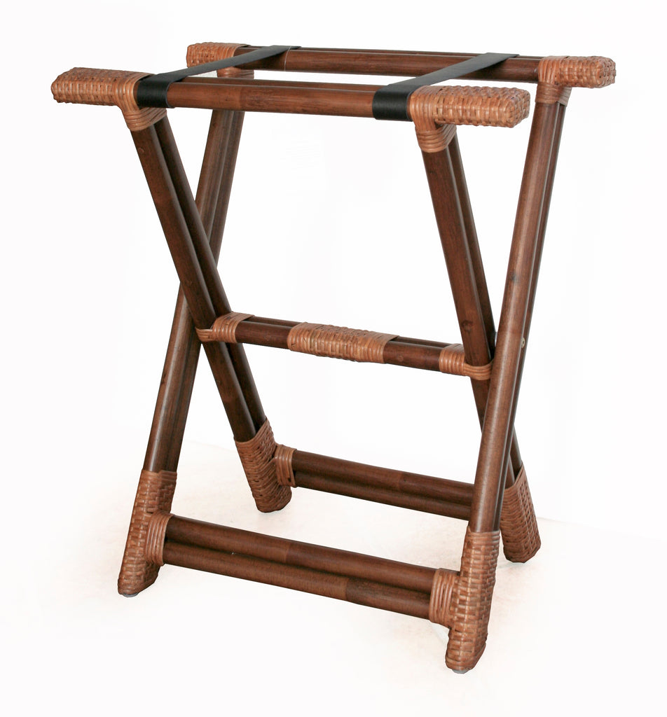 Rattan Folding Luggage Stand | touchGOODS