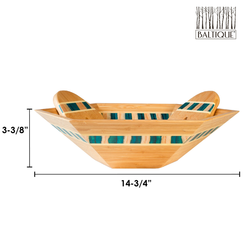 Baltique® 14" Salad Bowl with Salad Hands - touchGOODS