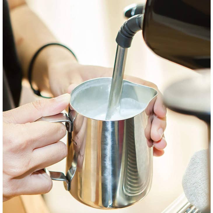 Stainless Steel Frothing Pitcher with Measurements  20oz - touchGOODS