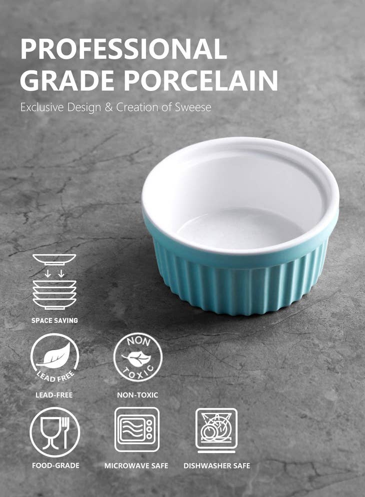 4 Ounce Porcelain Souffle Dishes - touchGOODS