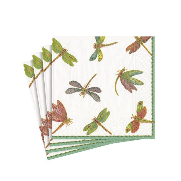 Dragonflies Paper Cocktail Napkins - 20 Per Package - touchGOODS
