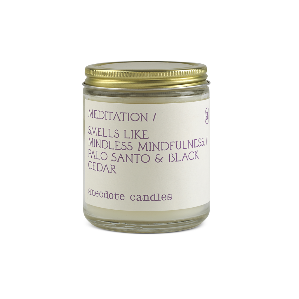 Meditation (Palo Santo & Black Cedar) Glass Jar Candle - touchGOODS