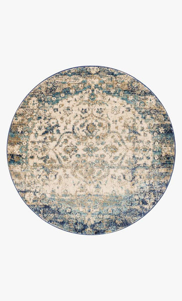 Anastasia Collection AF-06 Blue / Ivory Rug - touchGOODS
