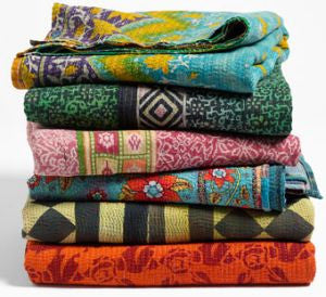 Assorted Vintage Indian Tribal Kantha Quilts | touchGOODS
