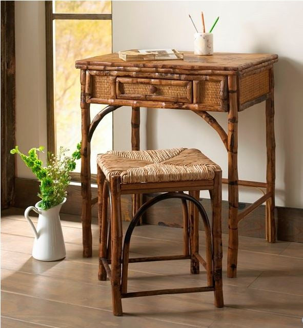 Bamboo Writing Desk With Stool | touchGOODS