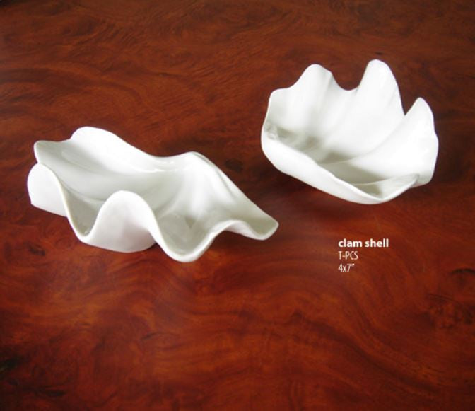 Porcelain Clam Shell Dish | touchGOODS