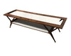 Mid-Century Modern Walnut and White Laminate Coffee Table | touchGOODS