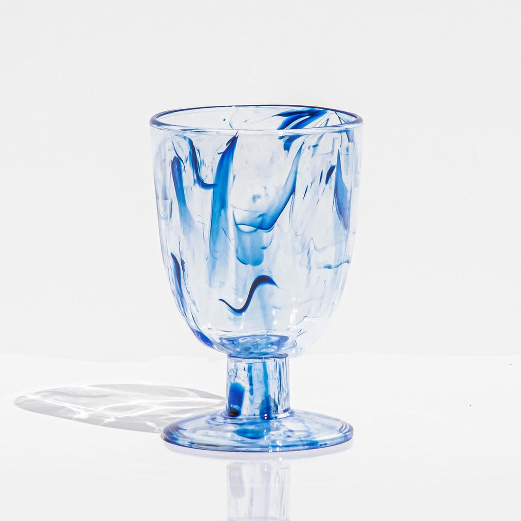 Aegean Swirl Acrylic Goblet, 14oz - touchGOODS