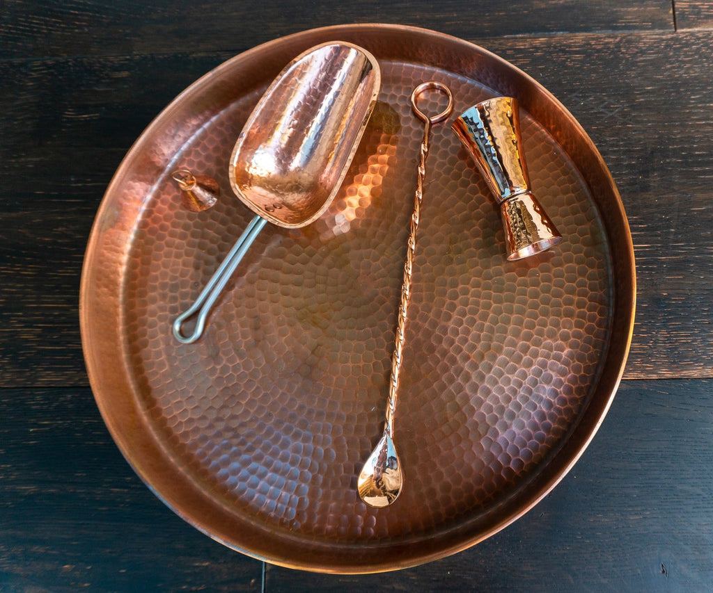 The Oyster Copper Bar Tray - touchGOODS