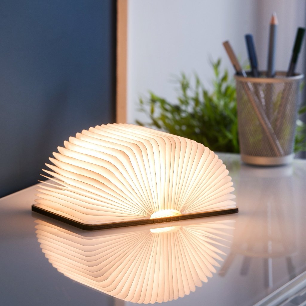 Natural Wood Smart Book Light - touchGOODS