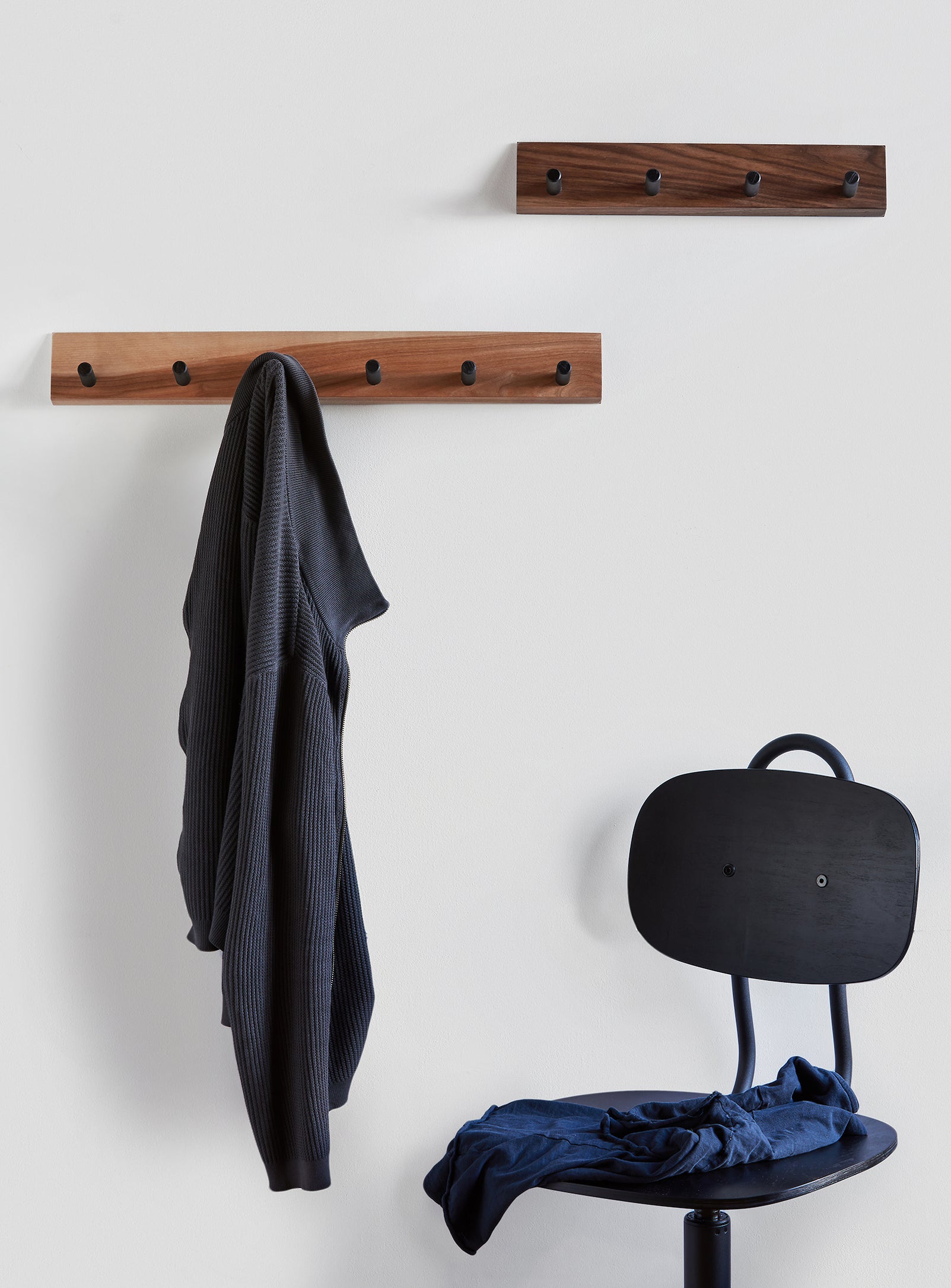 PYRAMID 4 Peg Wall Hook in Walnut | touchGOODS