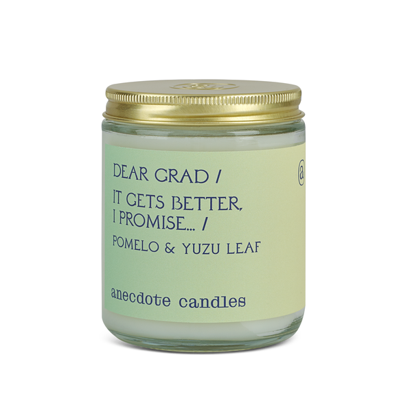 Dear Grad (Pomelo & Yuzu Leaf) Glass Jar Candle - touchGOODS