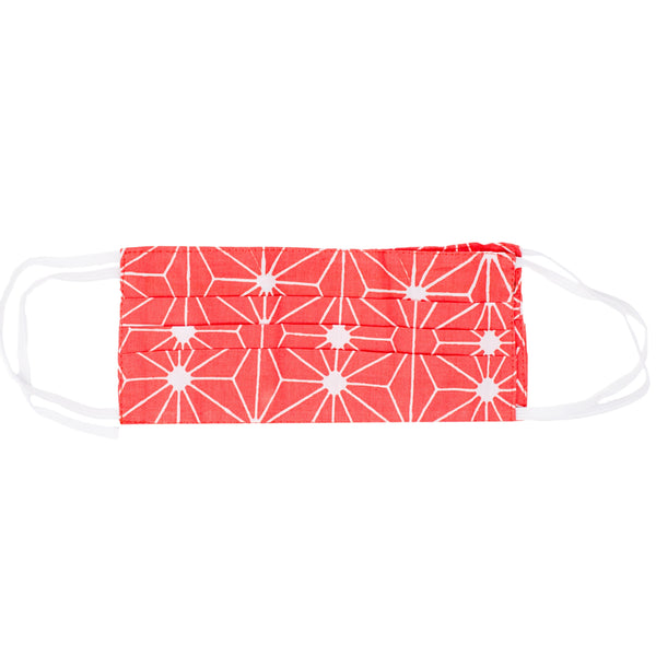 Adult Face Mask - Bright Coral Geometric - touchGOODS