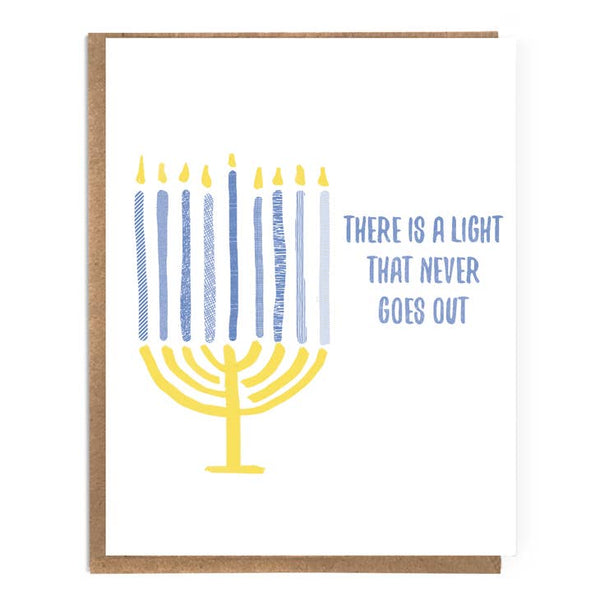 There is A Light That Never Goes Out-Cute Hanukkah Card - touchGOODS