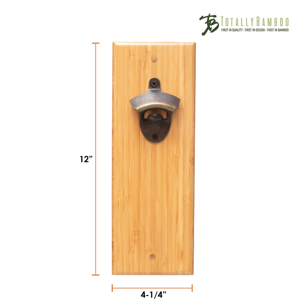 Wall Mounted Bottle Opener with Magnetic Bottle Cap Catcher - touchGOODS