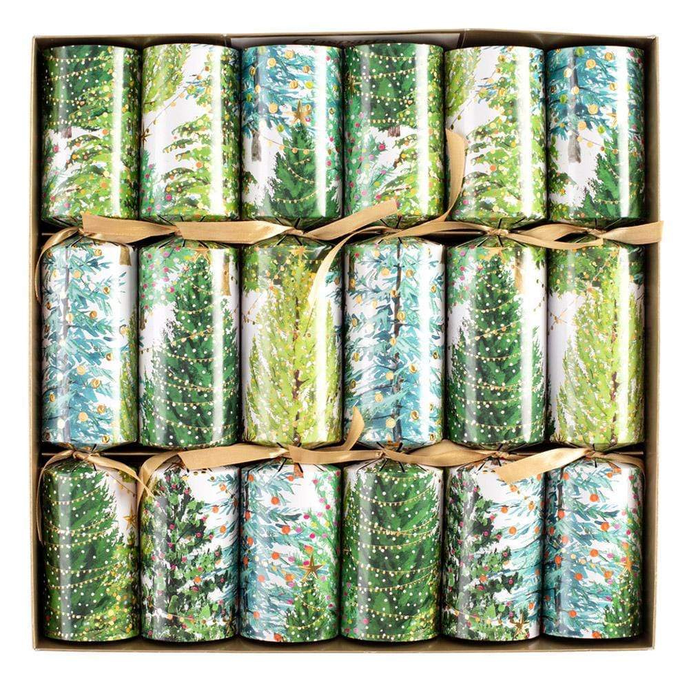 Christmas Trees with Lights Celebration Christmas Crackers - 6 Per Box - touchGOODS