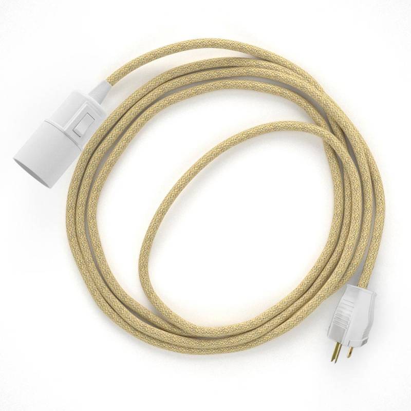 Plug-in Fabric Cord Pendant Light - Snake Jute | touchGOODS