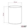Cylinder Fabric Lampshade - touchGOODS