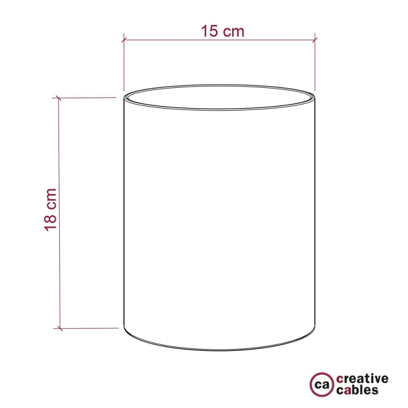 Cylinder Fabric Lampshade - touchGOODS