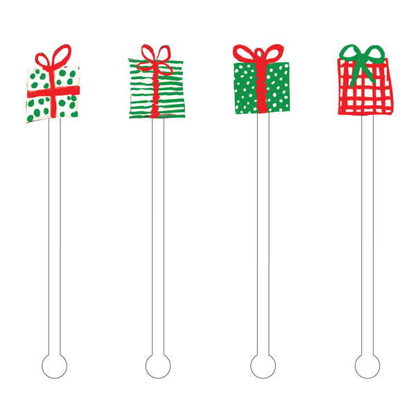Christmas Presents Acrylic Stir Sticks Combo - touchGOODS