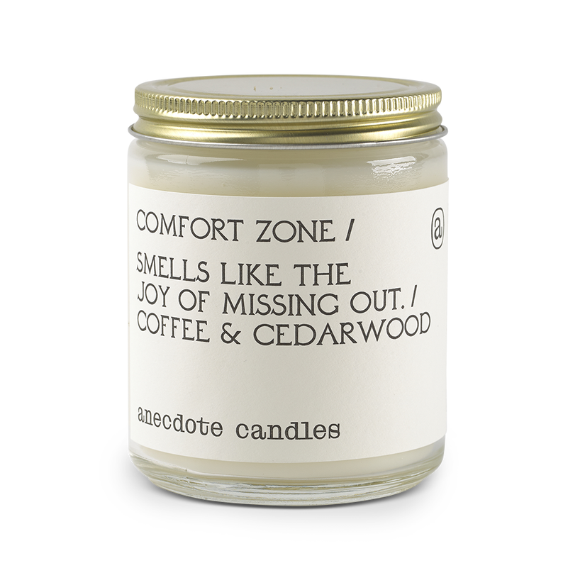 Comfort Zone (Coffee & Cedarwood) Glass Jar Candle - touchGOODS