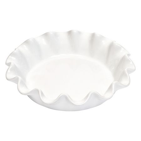 Deep Ruffled Pie Dish