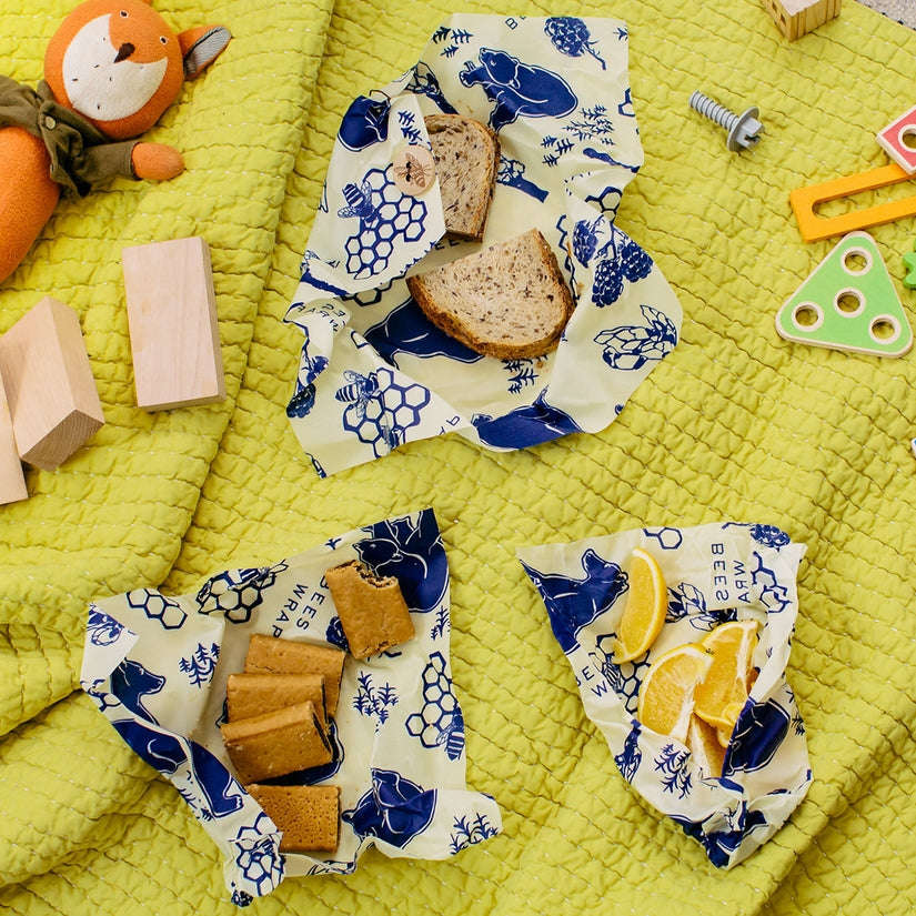Lunch Pack in Bees and Bears Print - touchGOODS