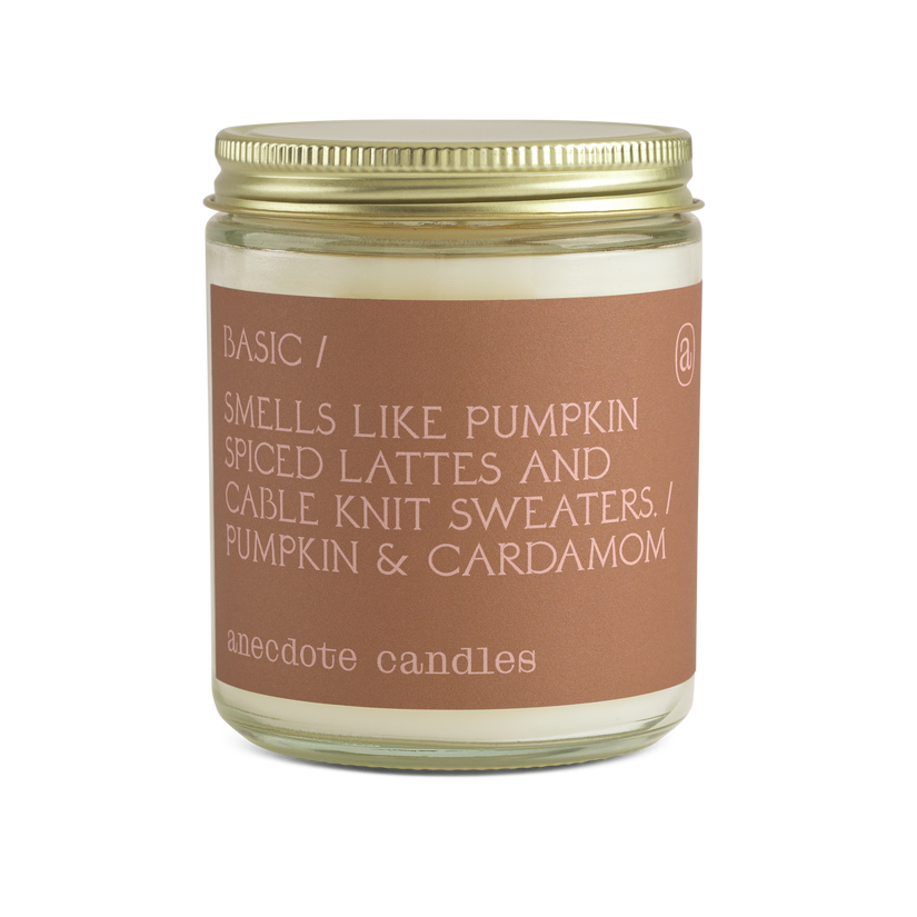Basic (Pumpkin & Cardamom) Glass Jar Candle - touchGOODS