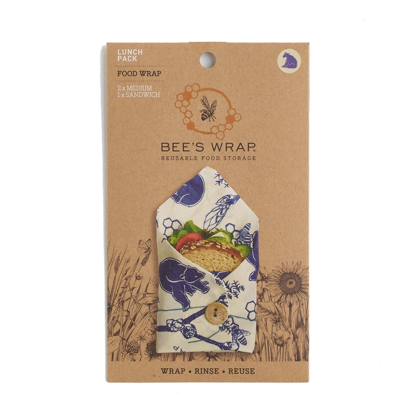 Lunch Pack in Bees and Bears Print - touchGOODS