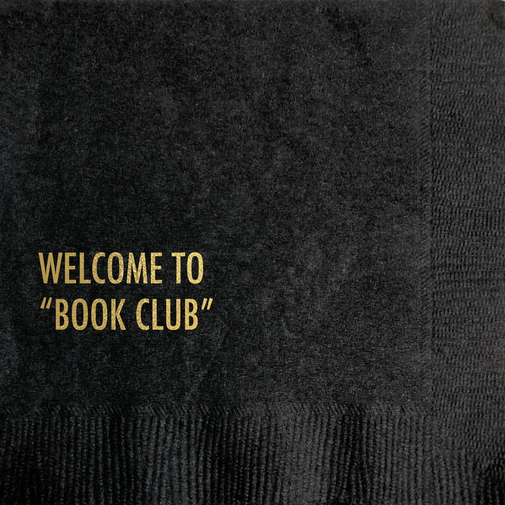 Welcome To " Book Club" Cocktail Napkin - touchGOODS