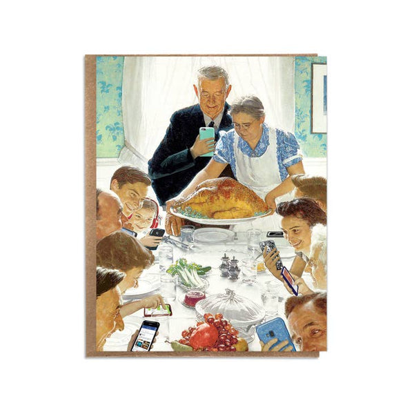 Norman Rockwell Spoof Christmas Card - touchGOODS