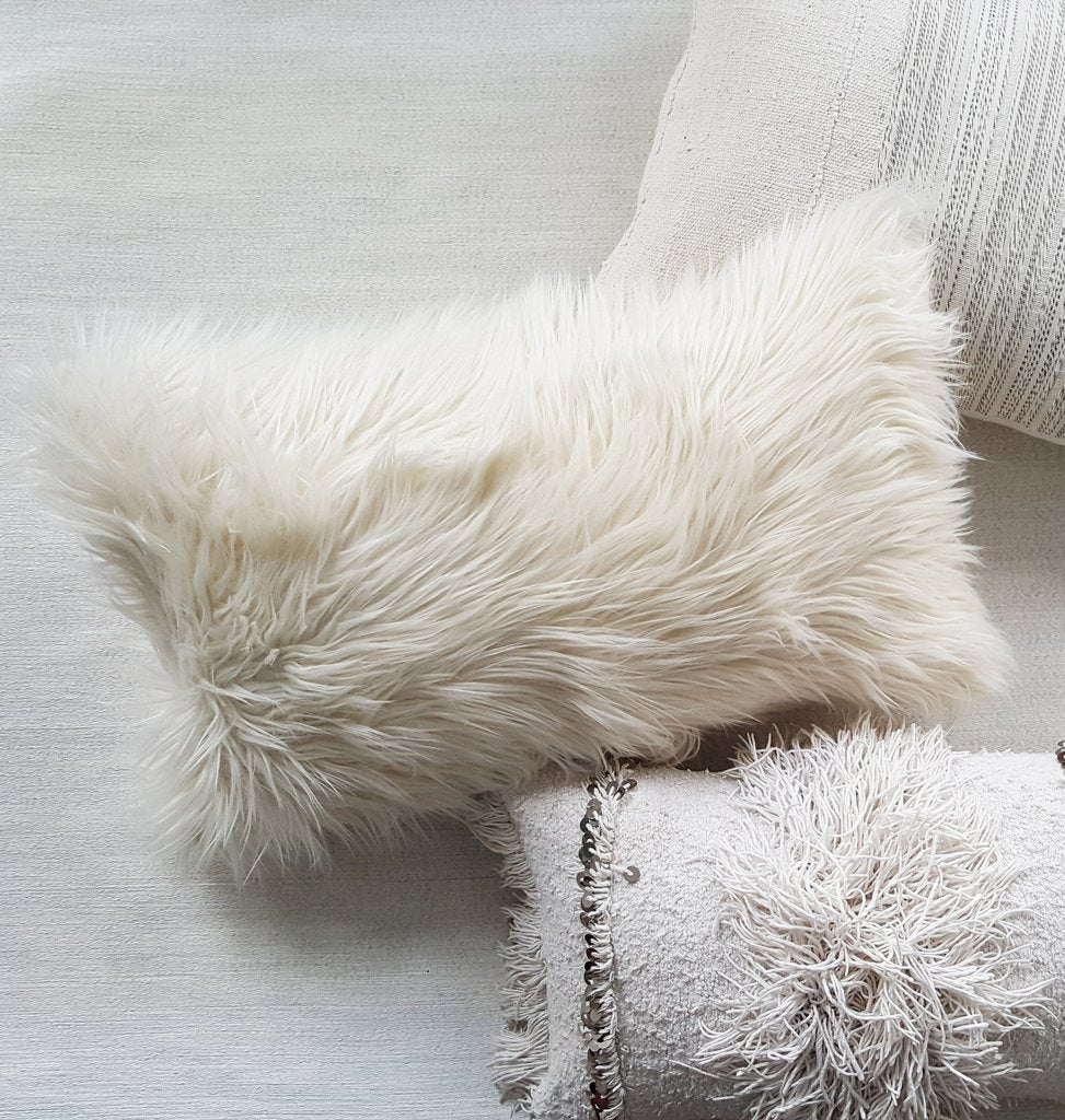 POLAR faux fur throw pillow | touchGOODS