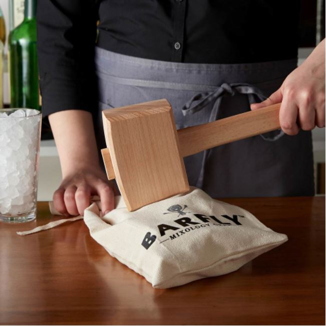 LEWIS ICE BAG AND WOOD MALLET SET