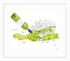 Vineyards of Long Island Watercolor Prints by Jackie Maloney "Chardonnay Version" - touchGOODS
