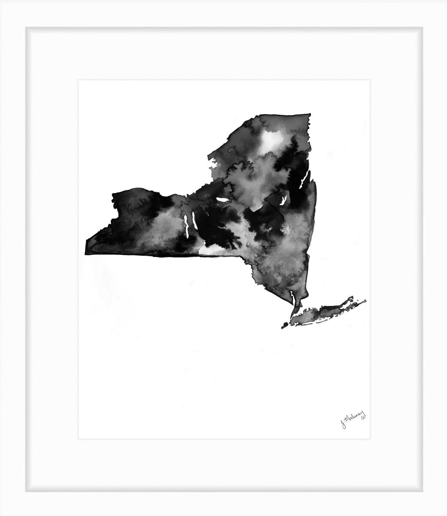 New York State Watercolor Prints by Jackie Maloney - touchGOODS